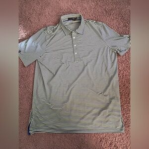 Ralph Lauren Blue and Green Striped Polo Shirt